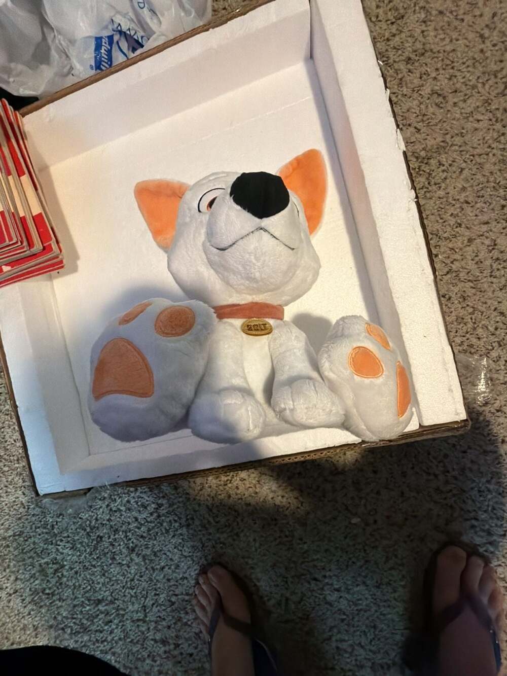 2022 Disney Parks Big Feet Foot Plush 10” BOLT New